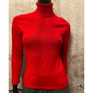 Lord & Taylor Red Cashmere Sweater